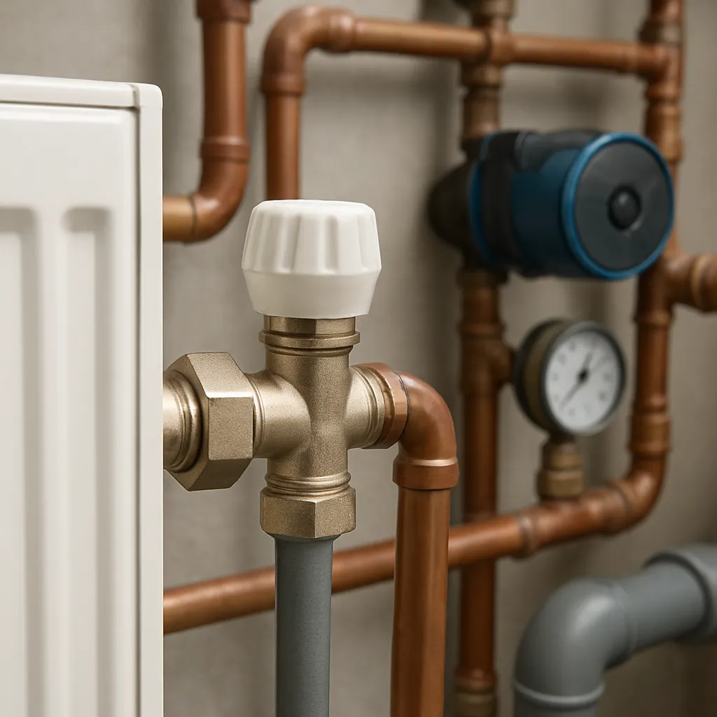 Zawór kątowy do grzejnika